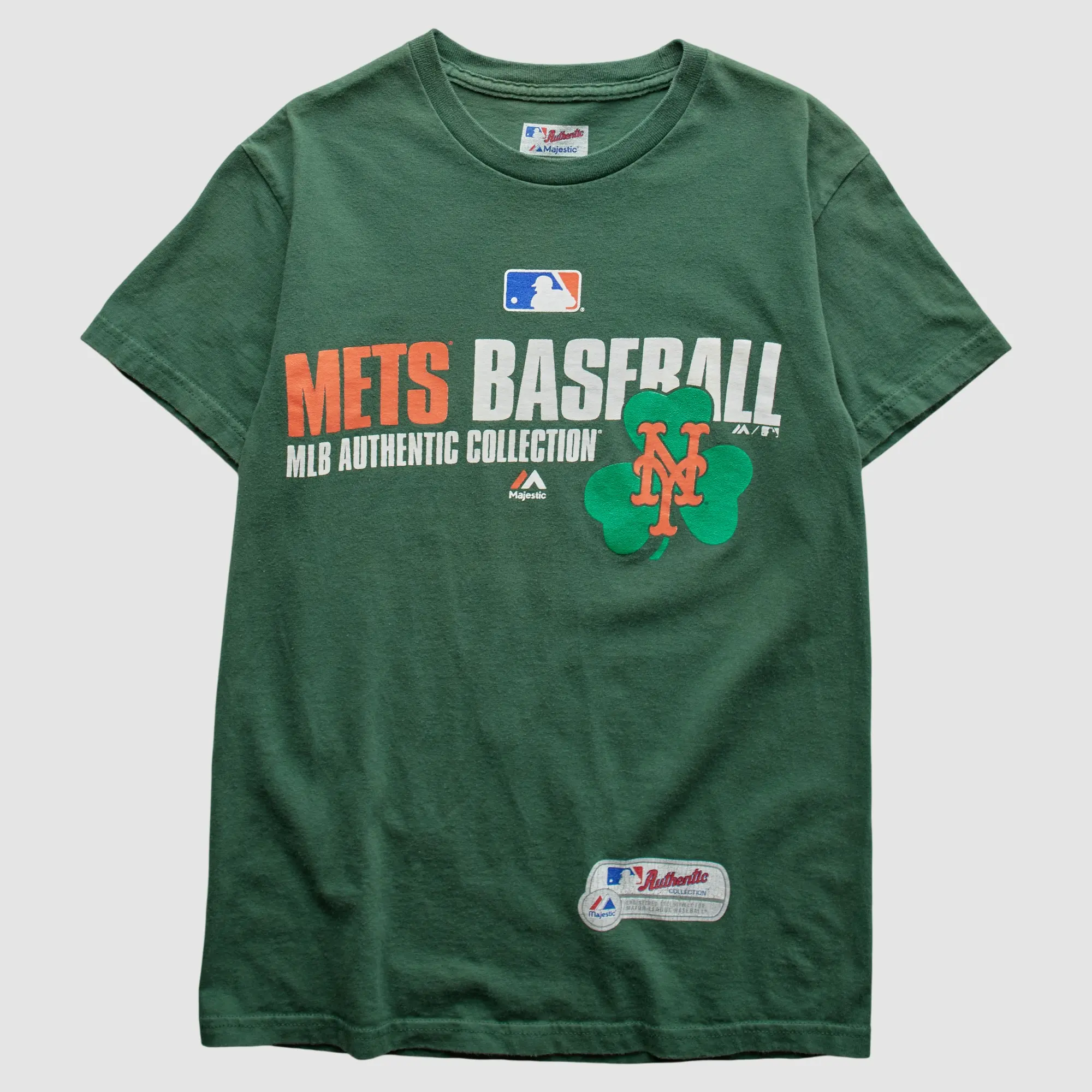 New York Mets Majestic 2010s T-Shirt - Green - XS