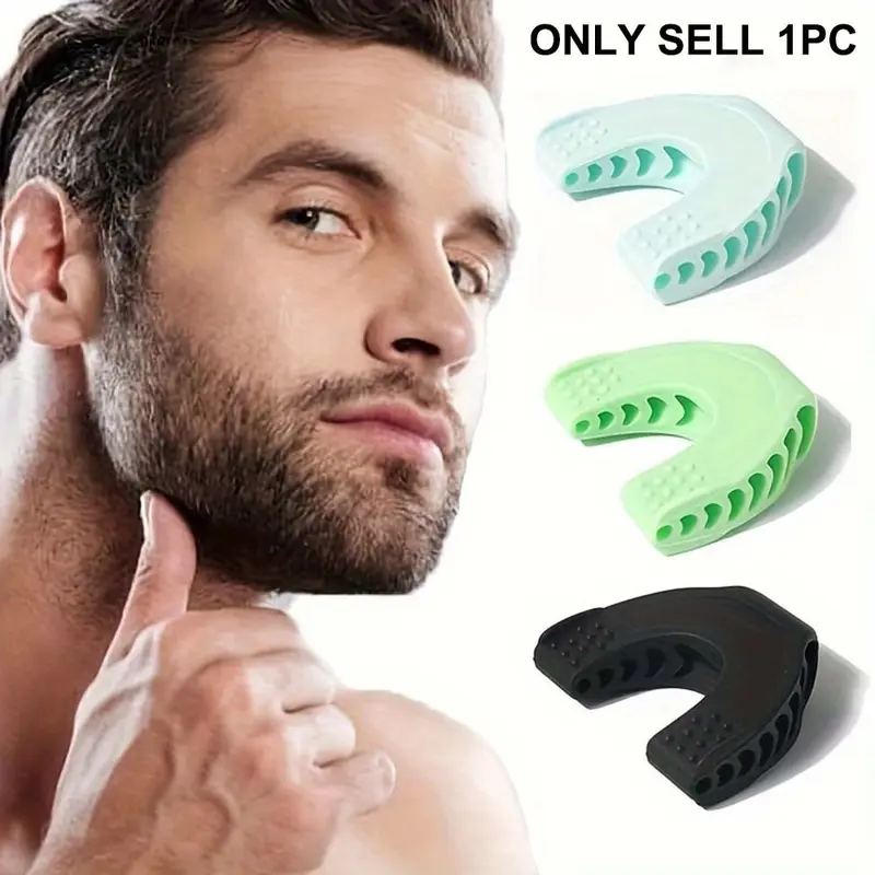 1pc Silicone Jawline Exerciser, Jaw Exercise Tool For Biting Muscles Training - Facial Shaping Tool, Defined Jawline Shaper for Men & Women