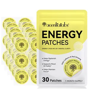 acentiallabs Energy Patches (30-pack), skincare patches that boost focus. Strong adhesion, waterproof, and stay in place—sweat and rain won’t affect their effectiveness.