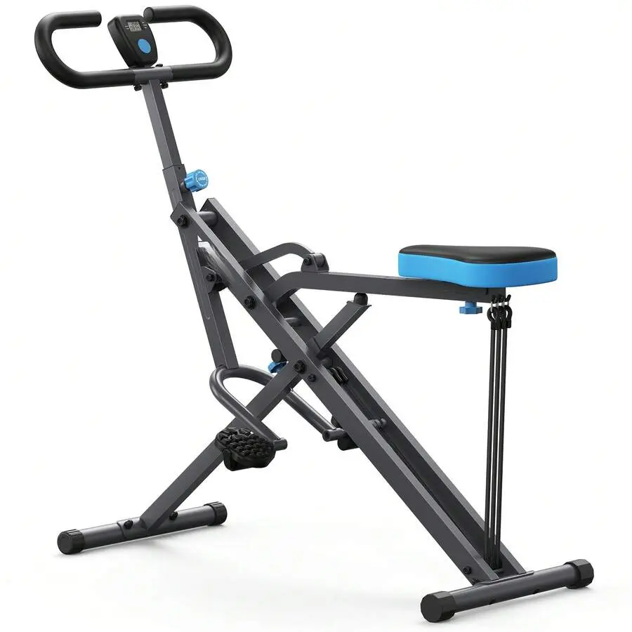 2025  Squat Machine, 2 In 1 Squat Rowing Machine, Easy Setup & Foldable Exercise Equipment, Glute Trainer Machine, Glutes & Leg Home Workout Machine h-shaped base