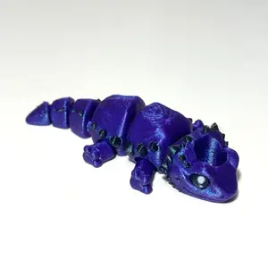 Bearded Dragon Straw Topper - 3D Printed Articulating Figure