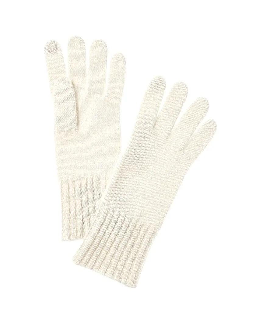 Hannah Rose Lurex Cashmere Gloves