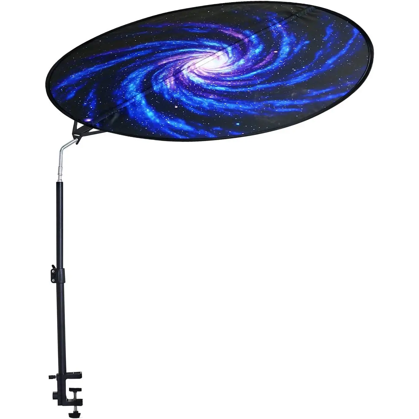 bue spiral galaxy / black