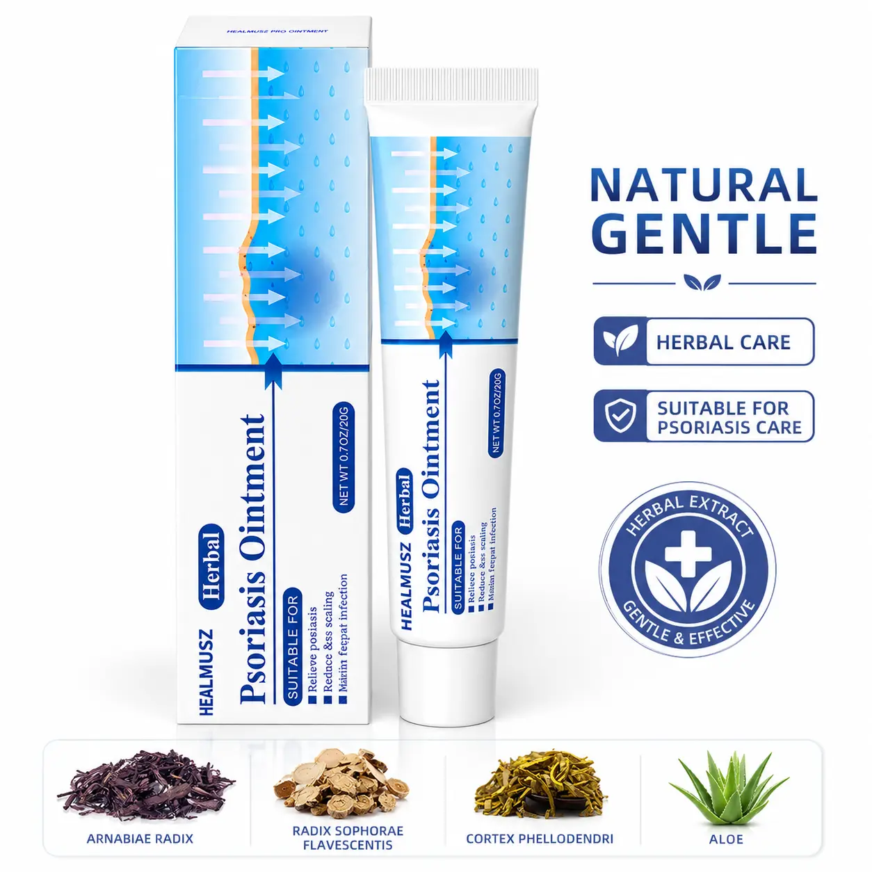 Sensitive Skin Soothing Care Cream, Natural Botanical Formula, Helps Soothe Dryness, Itching and Redness, Suitable for Daily Sensitive Skin Care, Scalp Care and Skin Moisturizing Repair, Deep Hydration