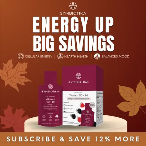 Liposomal Vitamin B12 + B6 | 12-Packet Starter Kit | Cellular Energy, Brain & Nerve Health | Cardiovascular Support | Dual B12: Methylcobalamin + Adenosylcobalamin | Active P5P & Methylfolate | Vegan | Third-Party Tested