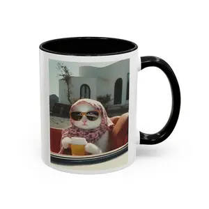 Cat Meme Mug, 11oz & 15oz Drinkware cat coffee mug - scs17115
