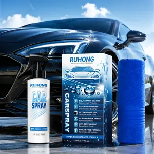 Ceramic Coating Spray for Cars 3-in-1 Professional Quick Car Wax  Polish Extreme Hydrophobic Paint Sealant for High Gloss Mirror Shine  UV Protection Microfiber Towel Included