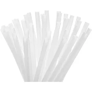 Compostable Drinking Straws - Bulk Pack of 300 - Plastic Alternative Corn-Starch Based Straw for Beverages, Smoothies and Drinks