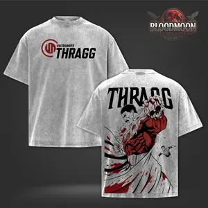 Viltrumite Thragg Invincible Blood War Vintage Washed Oversized Graphic T-Shirt, Tank Top, Hoodie, Sweater – Dark Anime Streetwear Heavy Cotton Double Print Unisex Tee