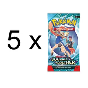 Pokémon Journey Together 5x Booster Packs Live Rip Only