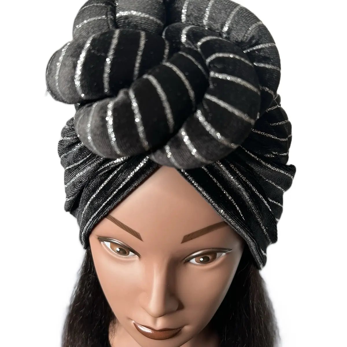 Velvet Color Knot Hair Turban for Women - Daily Casual Headwear