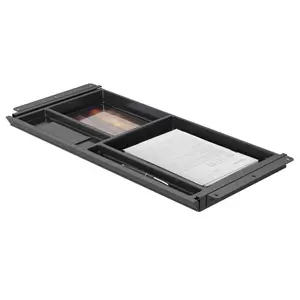 Mount-It! Under Desk Drawer - Deep 4 Compartments Office Organizer Stationery Pen Slot Paper Holders for Traditional & Electric Desks Adjustable Dividers