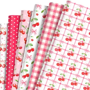 12 Sheets Pink Cherry Blossom Wrapping Paper for Gift Wrapping, Birthday Party Decorations, DIY Crafts, Mother's Day, Wedding & Event Decor, Gift Wrapping Supplies