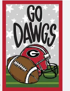 UGA Football Garden Flag