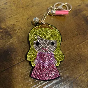 LGS Charms - Friends - Rhinestone Keychain for Zippy Bag Fashion Accessory with Tassel