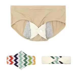 6 pieces of bamboo fiber washable sanitary pads, natural antibacterial and breathable menstrual pads, Absorbent Reusable Pads, reusable, say goodbye to stuffiness and allergies, specially for sensitive skin