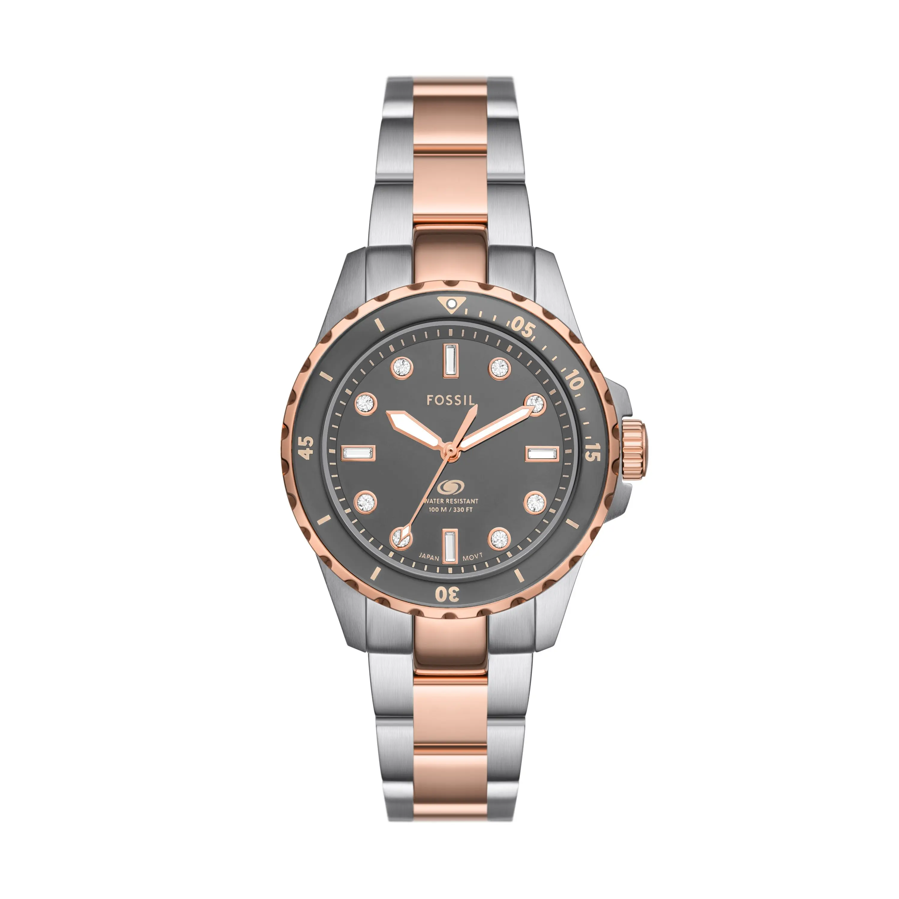 Fossil Women's Fossil Blue Dive Three-Hand, Stainless Steel Watch
