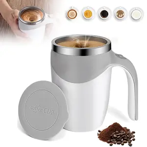 Rechargeable Automatic Stirring Mixing Coffee Mug, Electric Funny Self Mixing Cup, Stainless Steel Travel Coffee Cup for Office, Home, Kitchen
