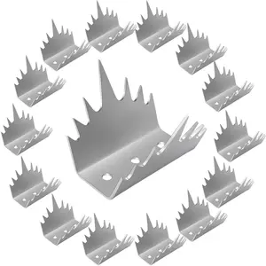 15 count Stainless Steel Fence Spikes  Anti Climb Intruder Deterrent Wall Spikes, Anti Climbing Fence Metal Bird  Deterrent Spikes,Stop Thief