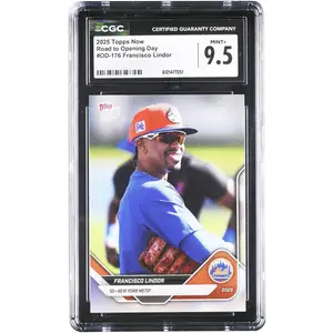 Francisco Lindor New York Mets 2025 Topps Now Road to Opening Day #OD-176 CGC Authenticated 9.5 Card