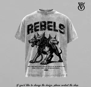 Rebel Beast Streetwear Tee | Triple-Head Power Graphic Shirt | Vintage Washed Oversized Top | Heavyweight Cotton Unisex Design | Dark Grunge Street Core Fashion | Retro Chaos & Strength Graphic | Urban Flame Washed T-shirt | Rebellion Spirit Aesthetic