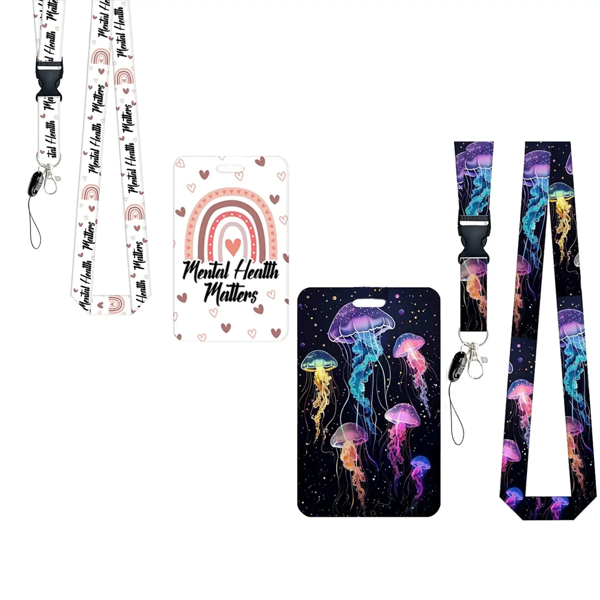 1 Piece Set (lanyard + Card Holder), Essential Accessory Combo, Durable & Convenient Design, Perfect for Daily Use, Id Card Holder, Lanyard For Id Badge, Id Badge Holder With Lanyard