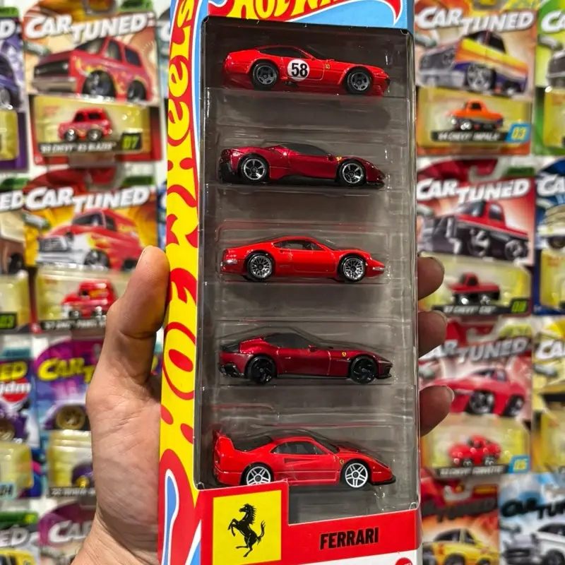 2026 Hw 5 pack Ferrari Diecast cars 1:64 scale