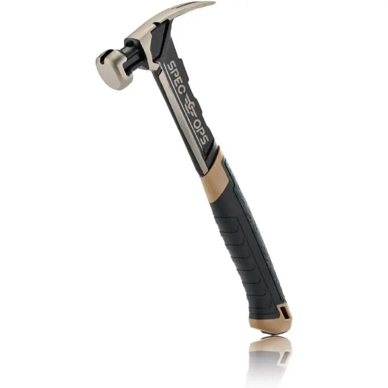 Spec Ops Tools 16 Oz Nailing Hammer – Smooth Face Rip Claw Hammer with Magnetic Nail Starter