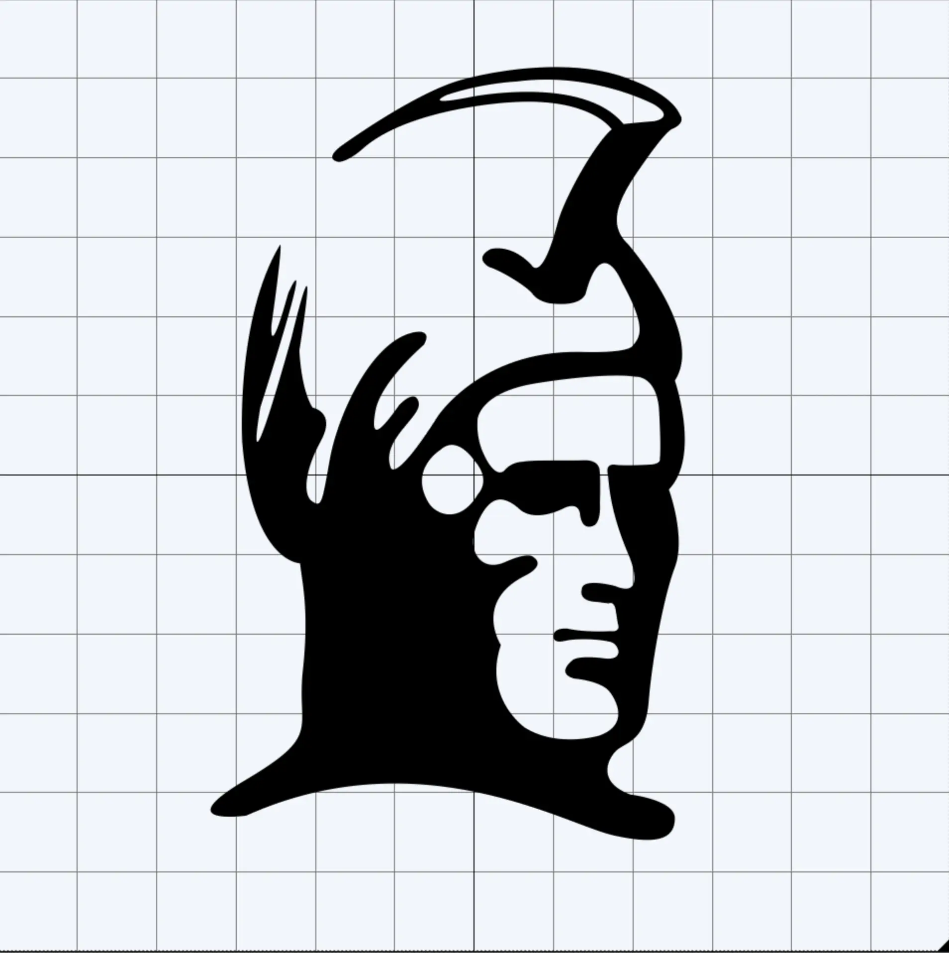 King Kamehameha Outline Car Sticker, Decorative Die-Cut Shape Decal, Easy Apply, Multi-Size for Car Glass Windows, Orcal 651 Vinyl