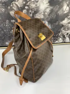 Pre-owned Celine canvas Backpacks Macadam backpack
