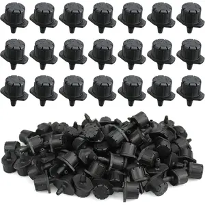 100 count Drip Irrigation Emitters,Adjustable Irrigation Drippers Sprinklers,1/4 Inch Emitters  Drip for Watering System