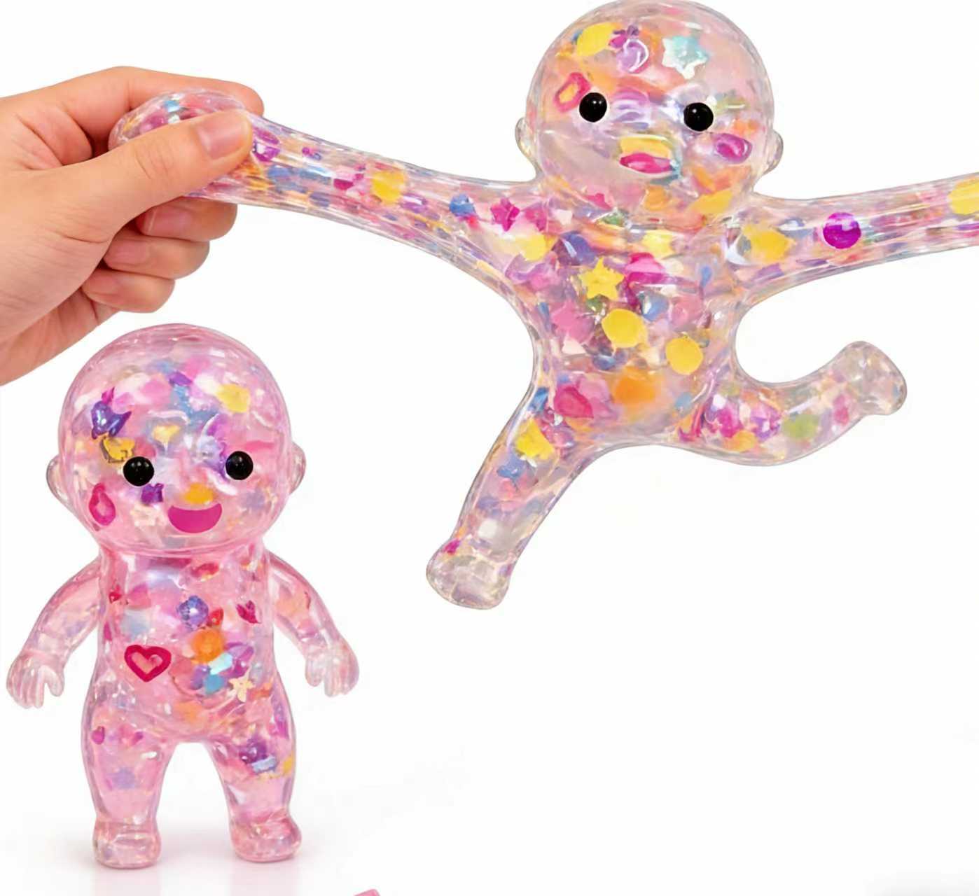 Curiosities Sugar Swaps Jumbo Baby Squishy - Crystal Version Sparkly Squishies for Stretching & Squeezing, Non-Toxic Sensory Fidget Toy for Stress Relief, Stress Relief Sensory Fidget Toys for Kids & Adults