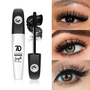7D Fiber Mascara - Lengthening, Volume, Thickening, Waterproof Sweatproof, Non-Smudging, Non-Clumping, Long Lasting All-Day Stay Mascara, Lengthening Mascara