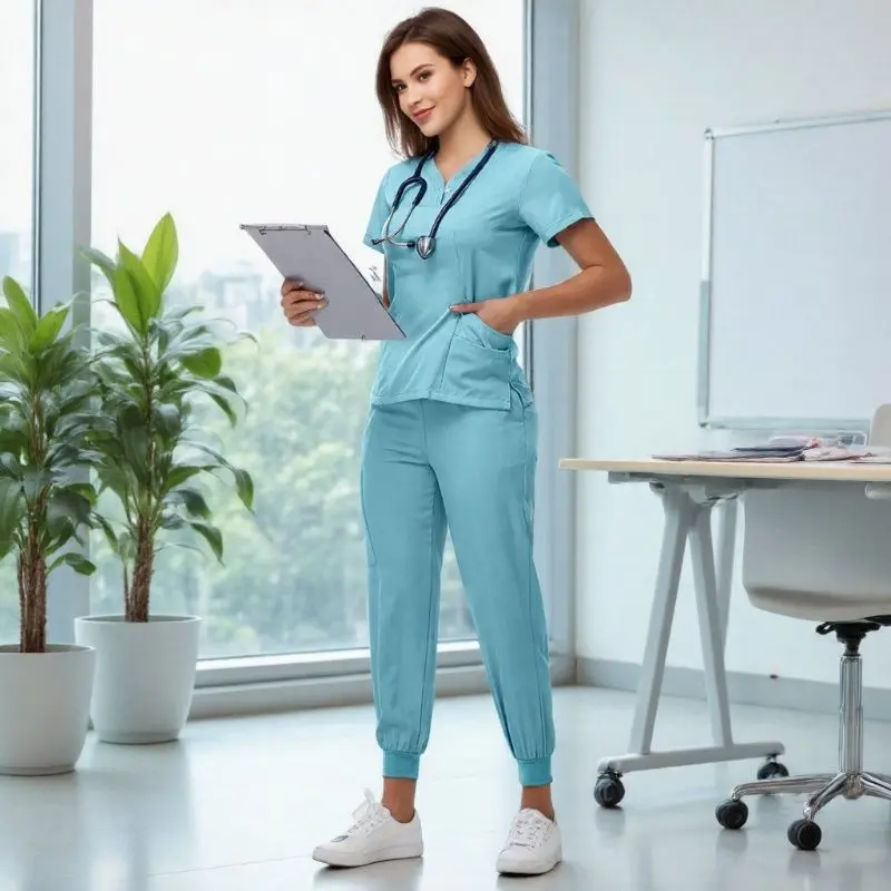 Elastic quick drying light blue women's