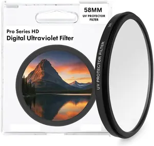 Pro Series HD UV Filter Pro, Ultra Violet Filter Universal for Camera Lens w Filter Lens for Canon, Nikon, Sony, FujiFilm, Olympus, Pentax, Sigma, Tamron Digital Cameras