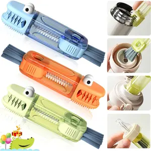 All-in-one Cleaning Brush, Multifunctional 360° Brush, Cup Lid Gap Cleaner, Home Kitchen Crevice Cleaning Brush Tools (3 packs)