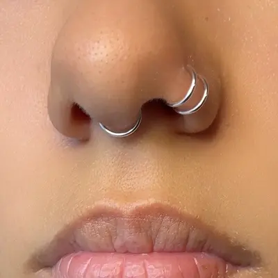 Both Nostrils And Septum Pierced Septum Piercing What Is The Best