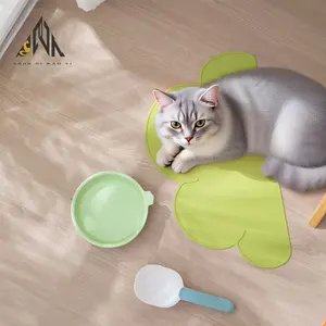 Silicone Meal Mat Set for Cats & Dogs, Easy-To-Clean Pet Food Bowl Plate, Canned Food Feeding Accessory, Durable Silicone Material, Reusable Silicone Mat, Feeder