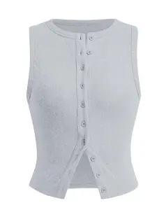 Women's Solid Color Detachable Chest Pad Sports Singlet, Breathable Comfortable Sleeveless Sports Top, Ladies Sportswear for Indoor Outdoor Wear, Athletic Style Activewear