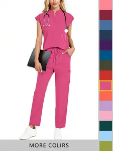 Cimmuovere Medical Uniform Set, Nursing Scrub Uniforms for Nurses & Healthcare Professionals, Comfortable Workwear for Men & Women, Durable Fabric Design