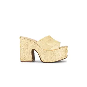 RAYE Maeve Platform Sandal in Raffia