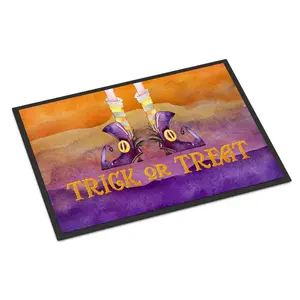 Carolines Treasures BB7460MAT 18 x 27 in. Halloween Trick Witches Feet Indoor or Outdoor Mat