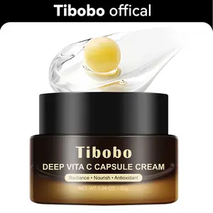 [Tibobo Official] Deep Vita C Capsule Moisturizing Cream with Niacinamide for Radiant Skin Hydration & Nourishment Suitable for All Skin Types Gel Moisture