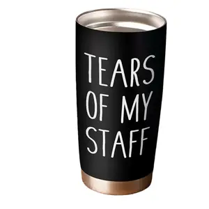 Boss Gifts, Tears of My Staff Insulated 20 oz Stainless Steel Tumbler, Birthday Gifts For Boss Lady Employer Leader Principal, Insulated Stainless Steel Travel Cup, Boss's Day Birthday Christmas Gifts for Office Men Women Water Bottle