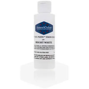 AmeriColor, Bright White, 6 Ounce, Soft Gel Paste Food Color