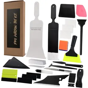 Window Tint Kit Vinyl Wrap Tool  Tinting Tools for Windshield  Glass Tinting with Bulldozer  Scrubber Paddle Rubber  for  Wrapping PPF Film Installation Auto Tint Kit