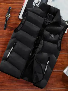 Men's Thickened Warm Vest for Autumn and Winter, Slim Fit, Windproof without Feeling Bloated, Lightweight Warmth with Heat Preservation Technology, Suitable for Business and Casual Wear, Ideal for Cold Weather