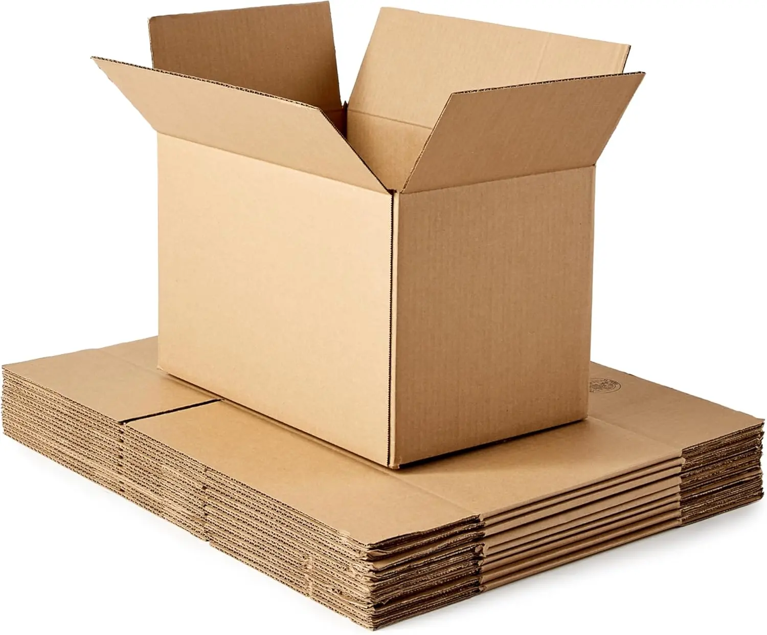 Cardboard Moving Boxes for Packing and Shipping, Small Size, 16" x 10" x 10", Brown, 15-Pack