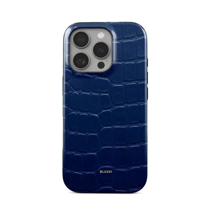 Luxury Crocodile PRINTED Leather Phone Case | Gradient Shockproof Protective Cover for iPhone 17/16/15/14/13/12/11 Series | Stylish Gift Idea for Girls