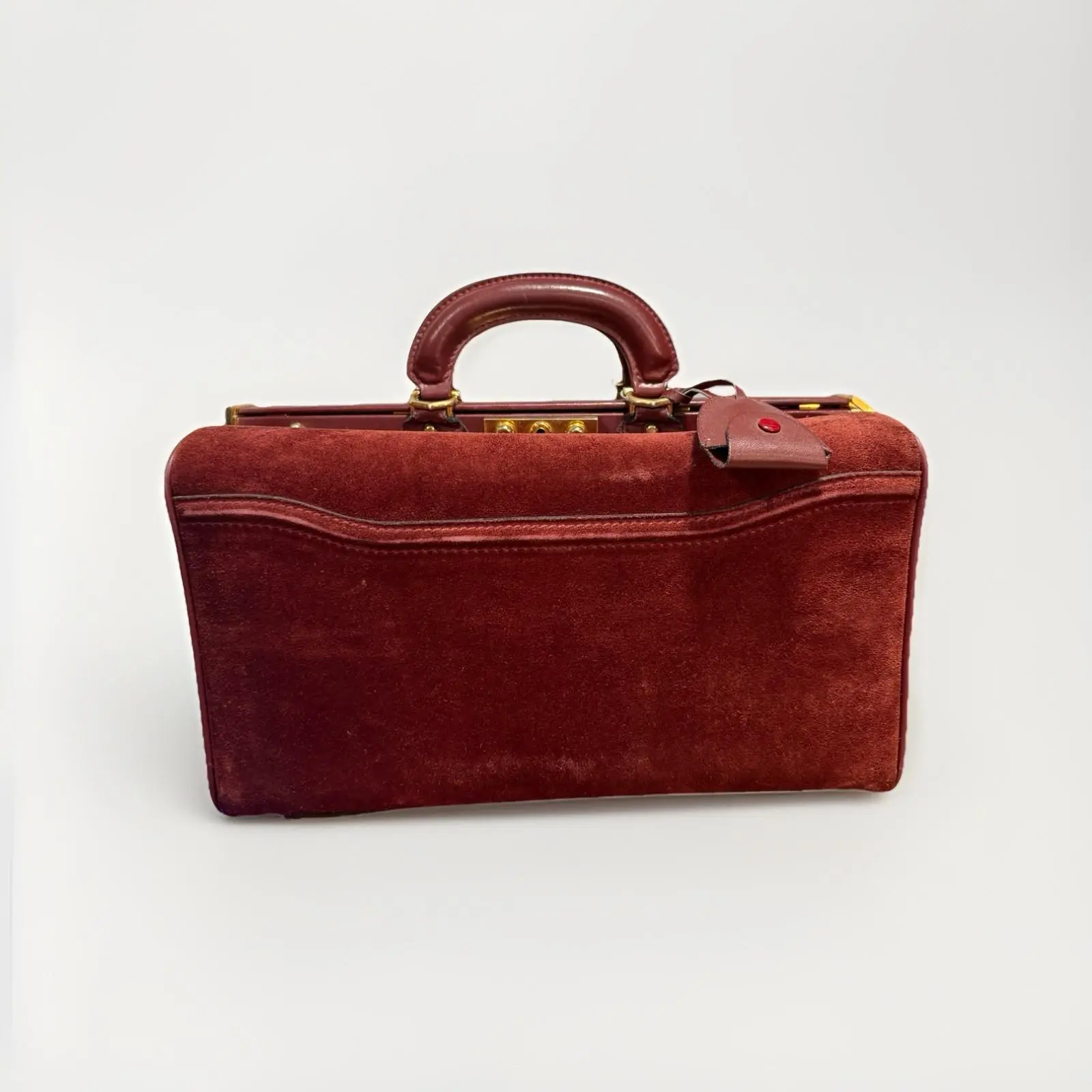 Pre-owned As Seen On Screen As Seen On Screen (eBay Live) CARTIER Must Line Large Vintage Doctor Bag in Bordeaux ➡️ $1999